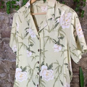 Vintage Hawaiian Floral Top